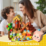 150PCS Minecraft Magnetic Building Blocks – Happy Farm STEM Toy (6)