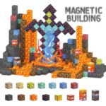 150PCS Minecraft Magnetic Building Blocks – Sword Mine STEM Toy (1)