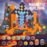 150PCS Minecraft Magnetic Building Blocks – Sword Mine STEM Toy (2)