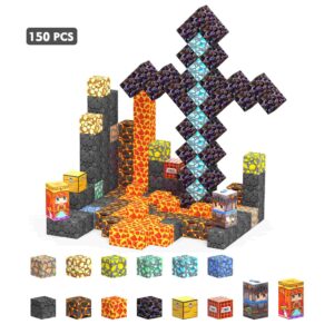 150PCS Minecraft Magnetic Building Blocks – Sword Mine STEM Toy (5)