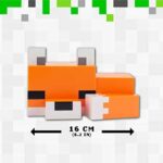 Minecraft Baby Fox Night Light – Soft Orange Desk & Night Lamp (1)