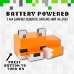 Minecraft Baby Fox Night Light – Soft Orange Desk & Night Lamp (3)