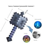 Minecraft Inspired Battle Hammer Toy with Sound & Light (1)