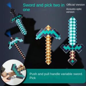 Minecraft Inspired Diamond Sword & Pickaxe 2 in 1 Toy (5)