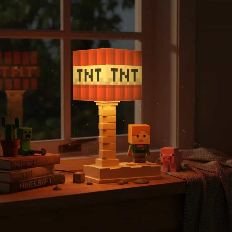 Minecraft Inspired Gaming Night Light – Color Changing Desk Atmosphere Lamp (5)