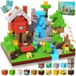 Minecraft Inspired Magnetic Blocks – Forest World 100PCS STEM Building Cubes for Kids Ages 3+ (1)