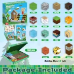 Minecraft Inspired Magnetic Blocks – Forest World 100PCS STEM Building Cubes for Kids Ages 3+ (2)