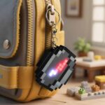 Minecraft Inspired Movable Compass Keychain – Rechargeable LED Pixel RPG Prop (4)