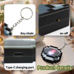 Minecraft Inspired Movable Compass Keychain – Rechargeable LED Pixel RPG Prop (6)