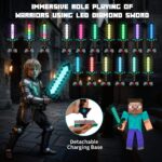 Minecraft Inspired Pixel Diamond Sword LED Night Light – 16 Colors (5)