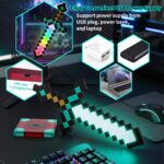 Minecraft Inspired Pixel Diamond Sword LED Night Light – 16 Colors (7)