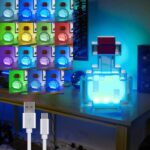 Minecraft Inspired Potion Bottle Night Light – 15 Color Pixel LED Desk Lamp (4)