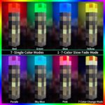 Minecraft Inspired Torch Night Light – Rechargeable 7 Color Wall & Table Lamp (2)