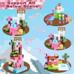 Minecraft Magnetic Blocks Unicorn Cubes – 100PCS STEM Building Set for Girls (3)