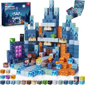 Minecraft Magnetic Blocks – Blue Kingdom Castle 100PCS Building Set (1)