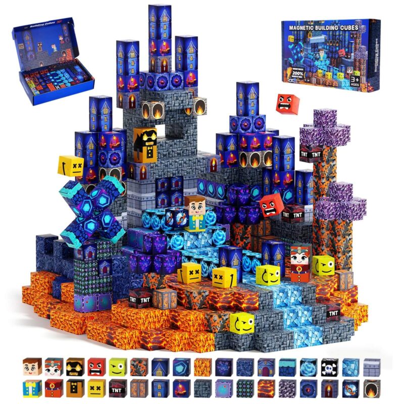 Minecraft Magnetic Building Blocks – Blue Castle Theme (2)