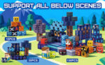 Minecraft Magnetic Building Blocks – Blue Castle Theme (7)