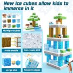 Minecraft Magnetic Building Blocks – Ice Castle (100PCS STEM Magnetic Tiles for Kids Ages 3–10) (4)