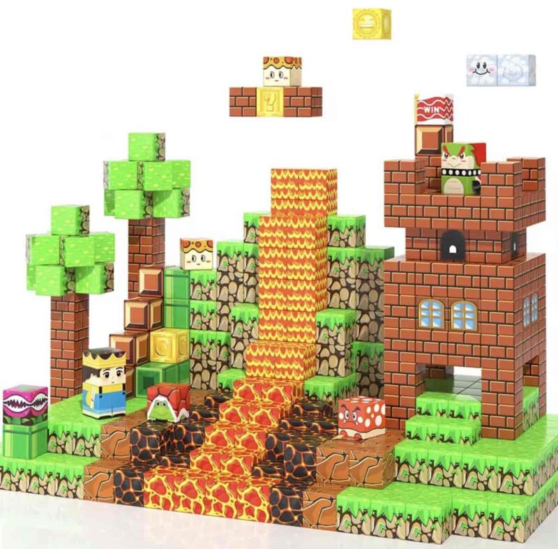 Minecraft Magnetic Building Blocks – Mario Kingdom Theme (9)