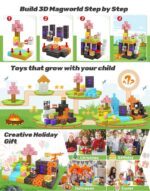 Minecraft Magnetic Building Blocks – Princess & Knight Set (79–448PCS) STEM Toy for Kids (5)