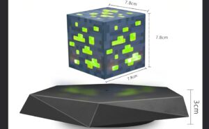Minecraft Magnetic Levitation Ambient Light – Floating LED Desk Lamp (1)