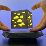 Minecraft Magnetic Levitation Ambient Light – Floating LED Desk Lamp (4)