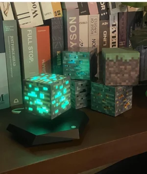Minecraft Magnetic Levitation Ambient Light – Floating LED Desk Lamp (5)
