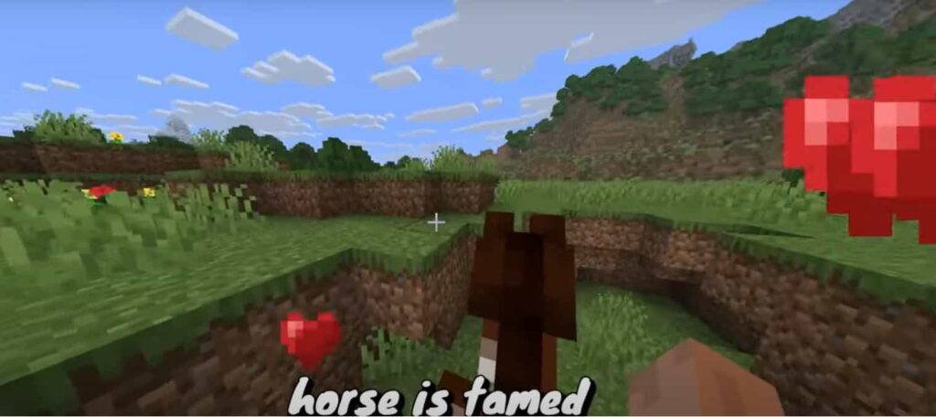 how to tame a horse in minecraft hearts