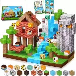 Jungle Tribe Pixel Magnetic Blocks 150PCS STEM Toys 3+ (1)