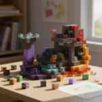 Minecraft Magnetic Blocks Cave World – 100PCS Underground Building Set for Kids (8)