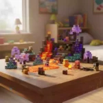 Minecraft Magnetic Blocks Cave World – 100PCS Underground Building Set for Kids (9)