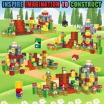 Minecraft Magnetic Blocks Mario Set – 200PCS Light Up Magnetic Building Blocks for Kids 3+ (5)