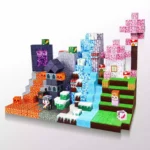 Minecraft Magnetic Building Blocks – Lava Forest Theme Set (3)