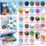 Minecraft Magnetic Building Blocks – Lava Forest Theme Set (5)
