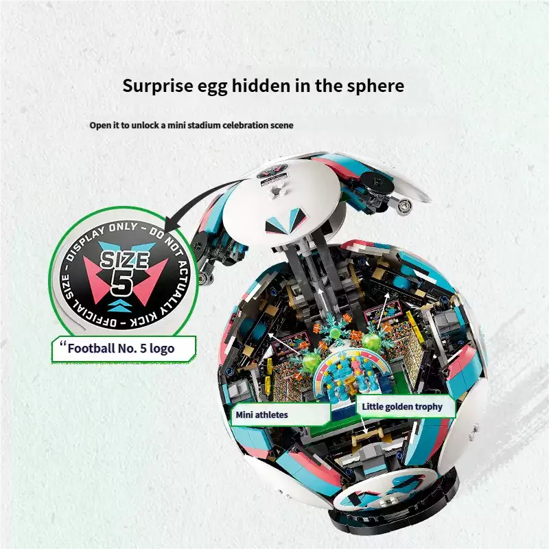 World Cup Soccer Ball Building Blocks Set – 1,498 Pieces 3 FIFA World Cup Soccer Ball LEGO Building Set NetherMarket (1)