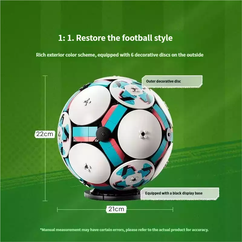 World Cup Soccer Ball Building Blocks Set – 1,498 Pieces 2 FIFA World Cup Soccer Ball LEGO Building Set NetherMarket (5)